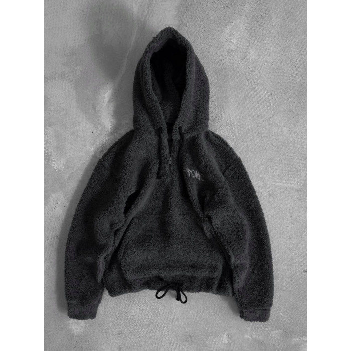 Плюшевий худі oversize