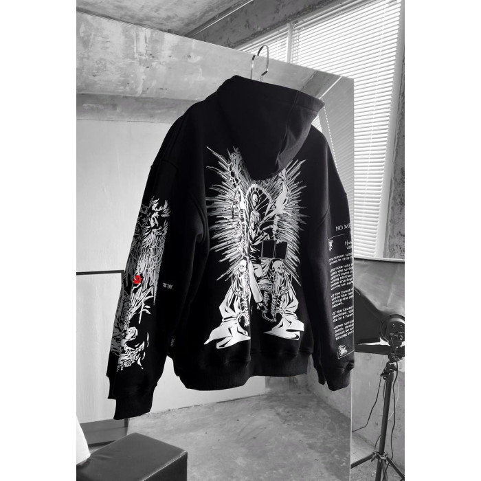 Oversize худі з принтом