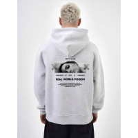 Oversize худі на флісі з принтом