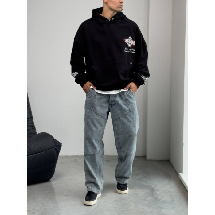 Oversize худі з принтом