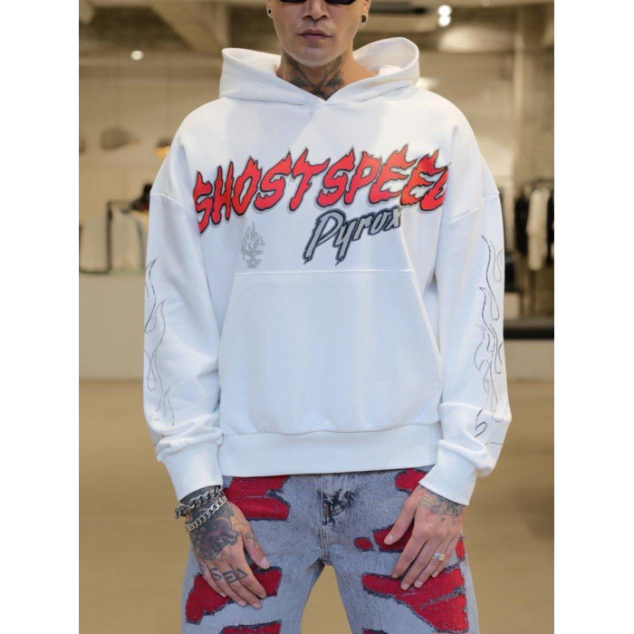Oversize худі з принтом