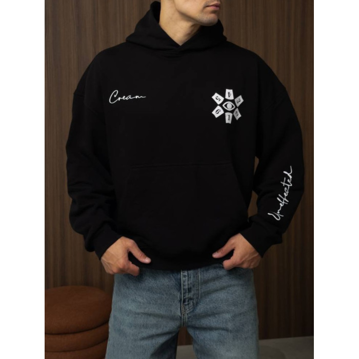 Oversize худі з принтом