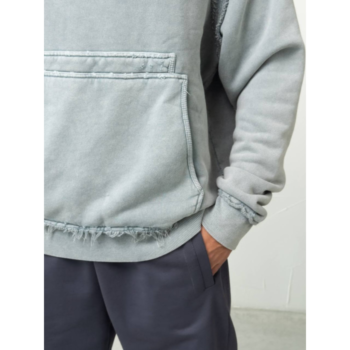 Oversize худі з необробленими краями