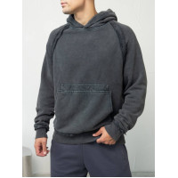 Oversize худі з необробленими краями