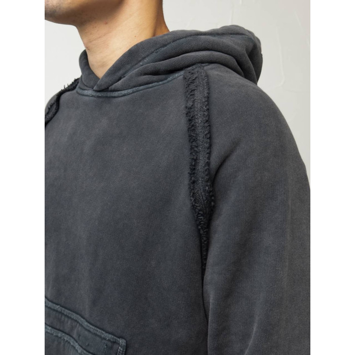 Oversize худі з необробленими краями