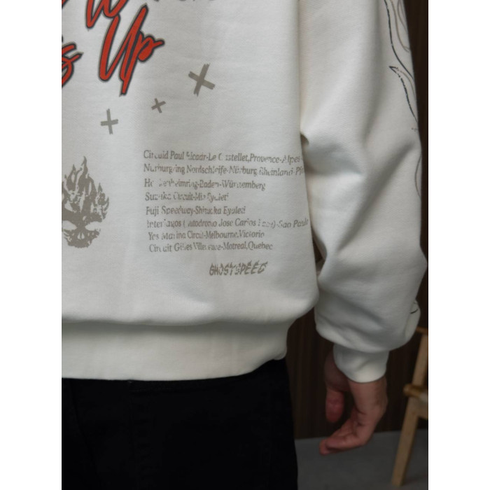 Oversize худі з принтом