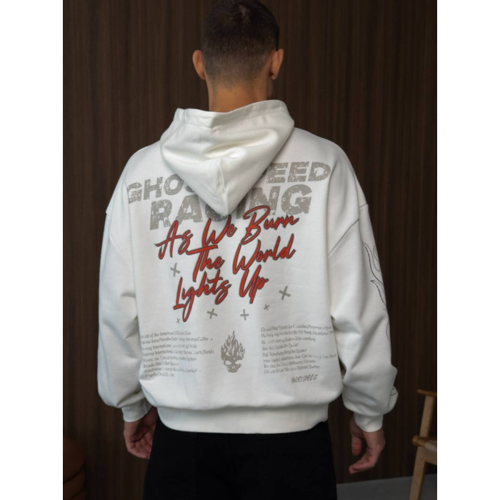 Oversize худі з принтом