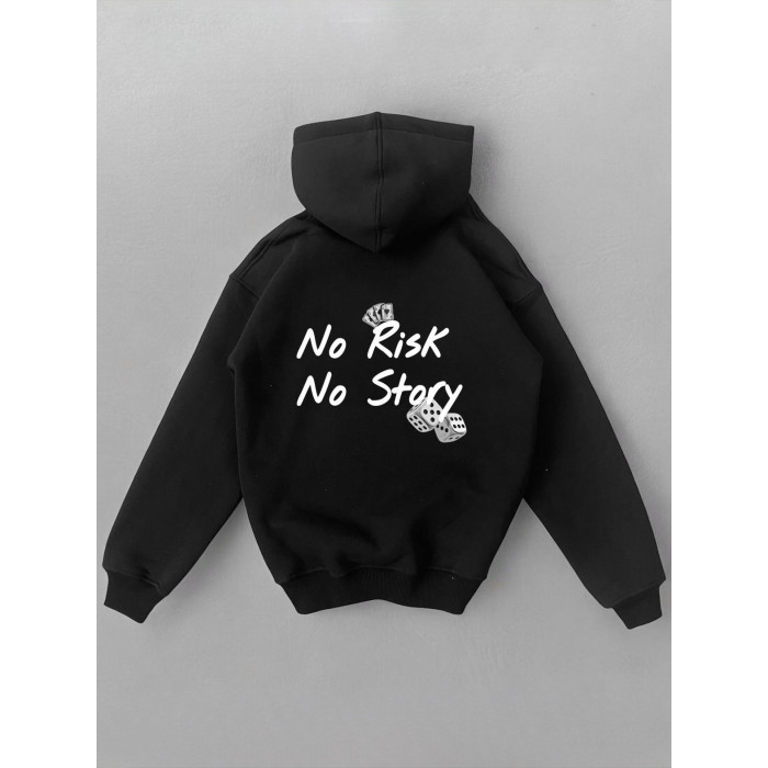 Oversize худі на флісі з принтом