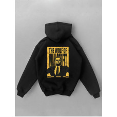 Oversize худі на флісі з принтом