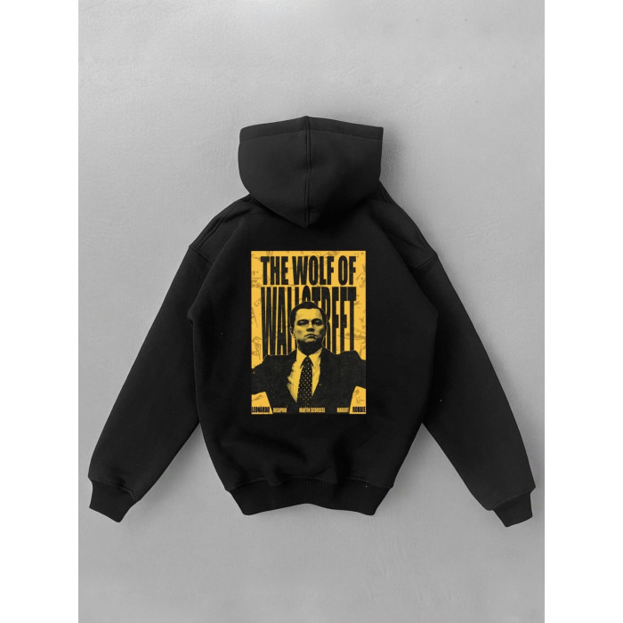 Oversize худі на флісі з принтом