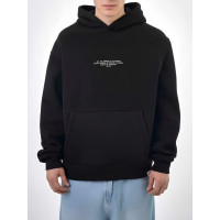 Oversize худі на флісі з надписом