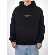 Oversize худі на флісі з надписом