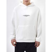 Oversize худі на флісі з надписом