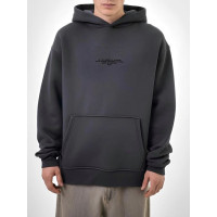 Oversize худі на флісі з надписом