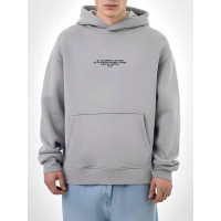 Oversize худі на флісі з надписом
