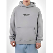 Oversize худі на флісі з надписом