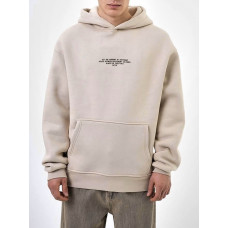 Oversize худі на флісі з надписом