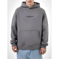 Oversize худі на флісі з надписом