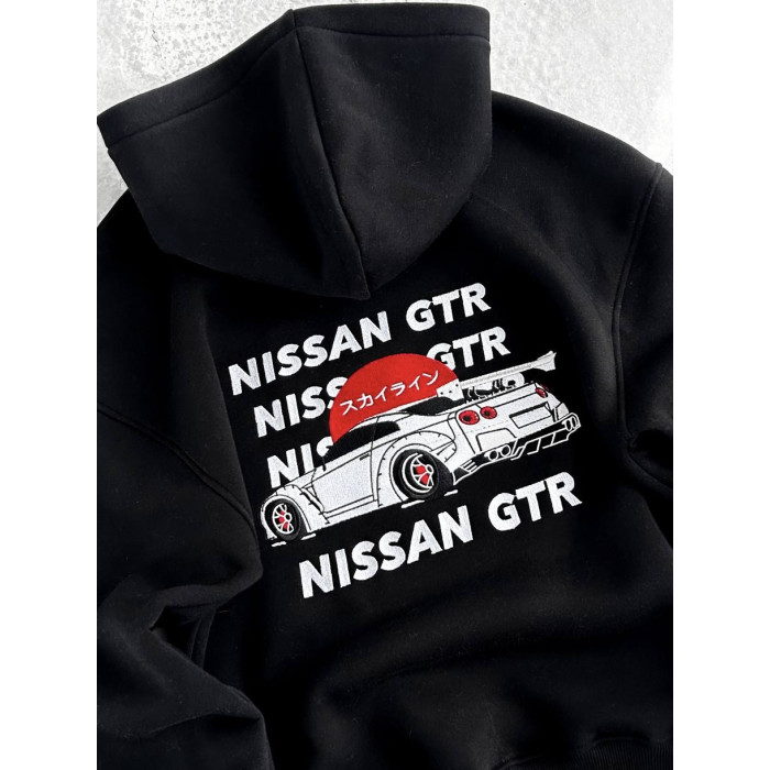 Об'ємний худі з вишивкою