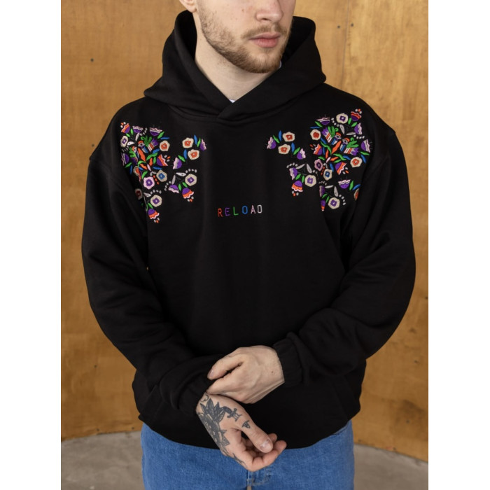 Oversize худі з вишивкою
