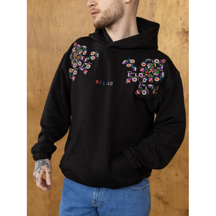 Oversize худі з вишивкою