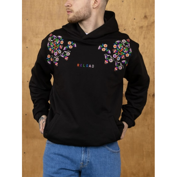 Oversize худі з вишивкою