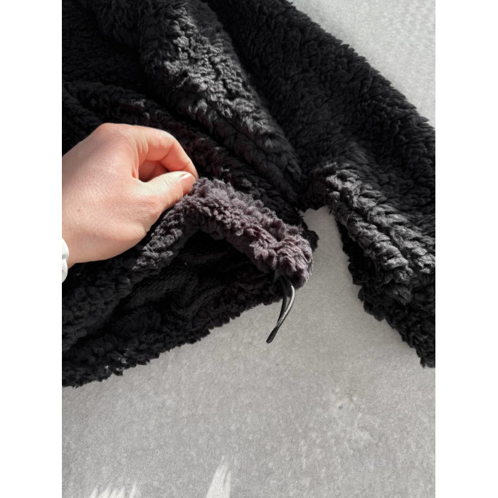 Плюшевий худі oversize
