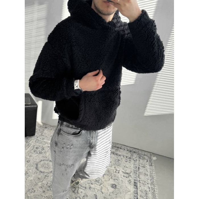 Плюшевий худі oversize