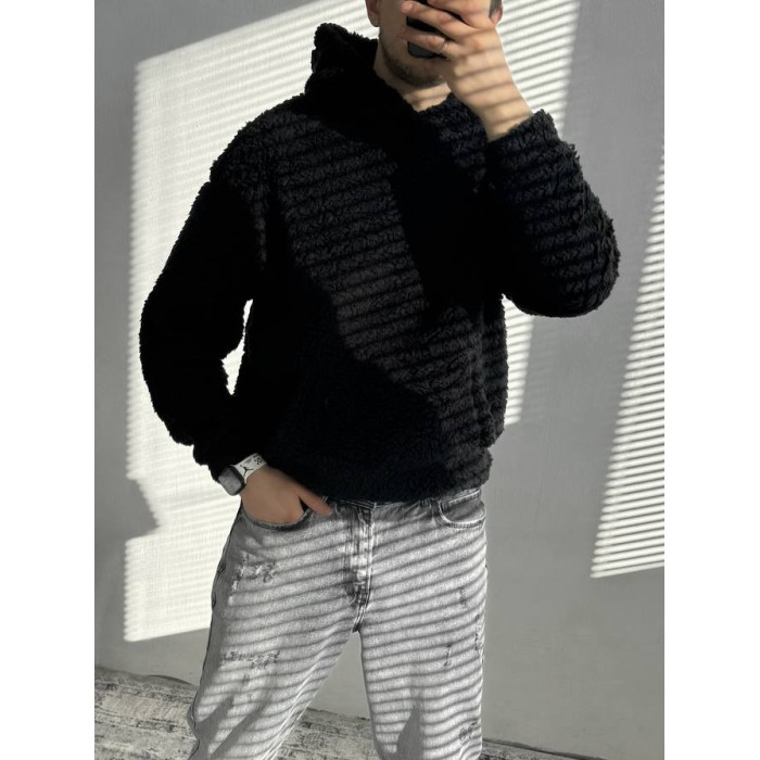 Плюшевий худі oversize
