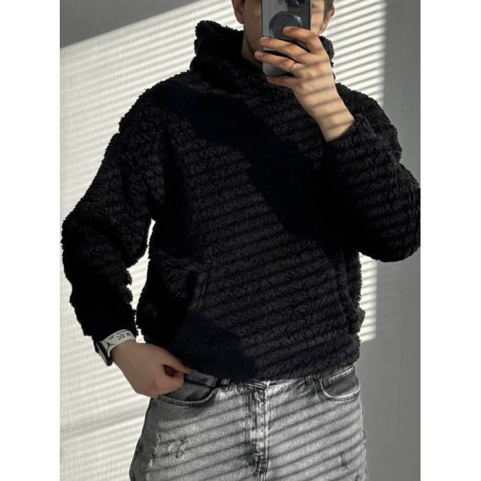 Плюшевий худі oversize