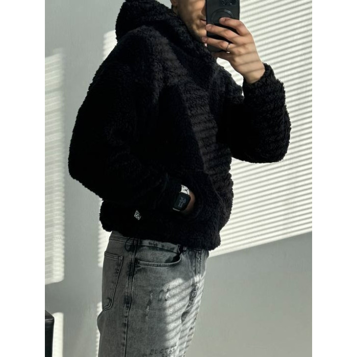 Плюшевий худі oversize