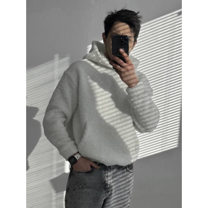 Плюшевий худі oversize