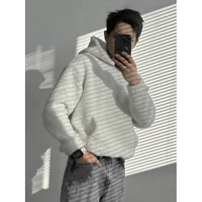 Плюшевий худі oversize