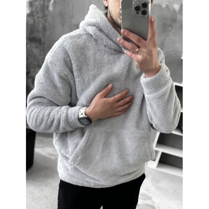 Плюшевий худі oversize