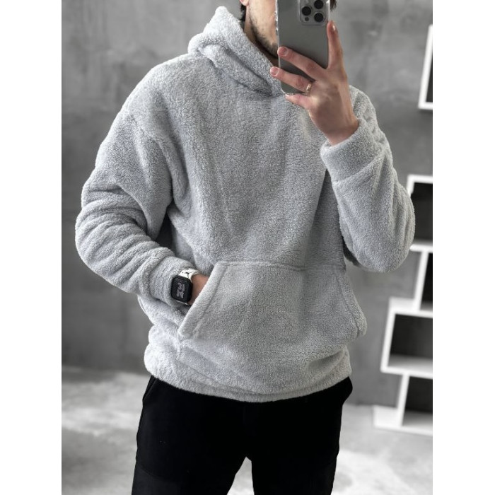 Плюшевий худі oversize