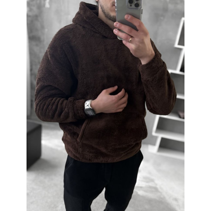 Плюшевий худі oversize