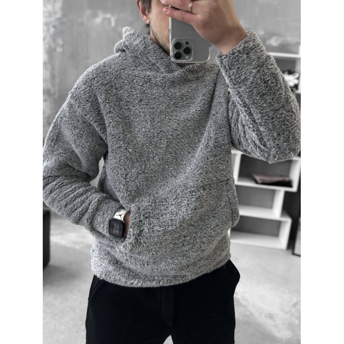 Плюшевий худі oversize