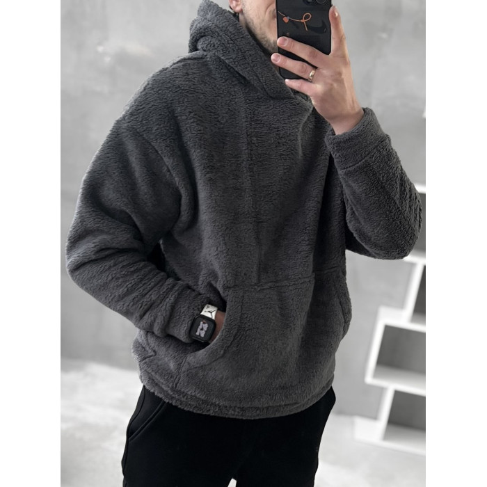 Плюшевий худі oversize