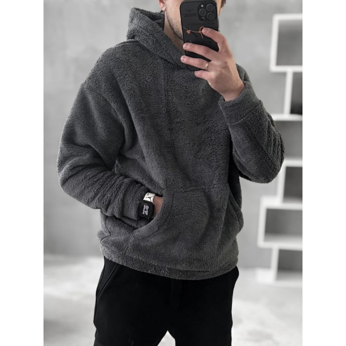 Плюшевий худі oversize