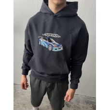 Oversize худі з принтом