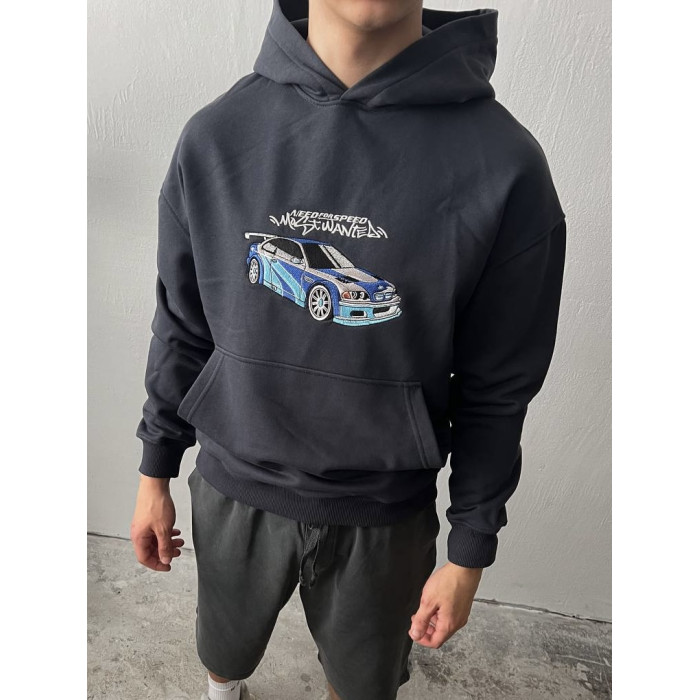 Oversize худі з принтом