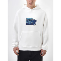 Oversize худі з принтом