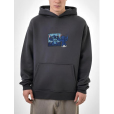 Oversize худі з принтом