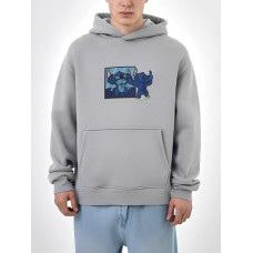 Oversize худі з принтом