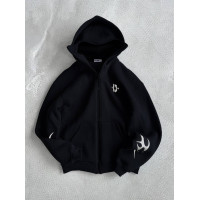 Oversize худі з рефлективним принтом