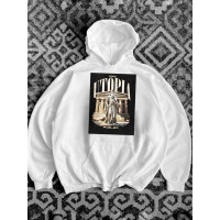 Oversize худі з принтом