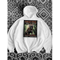 Oversize худі з принтом