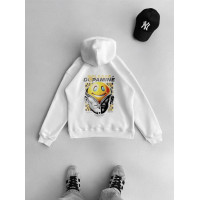 Oversize худі з принтом