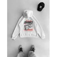 Oversize худі з принтом