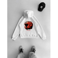 Oversize худі з принтом